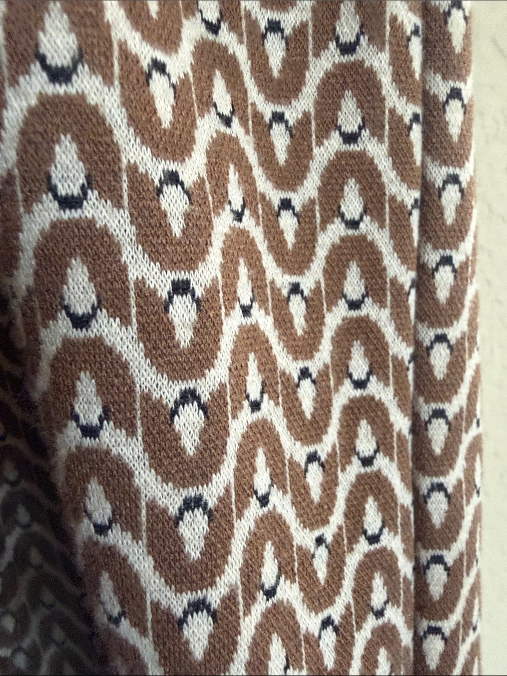 Max Studio Brown Patterned Wide Leg Pants - Picture 4 of 5
